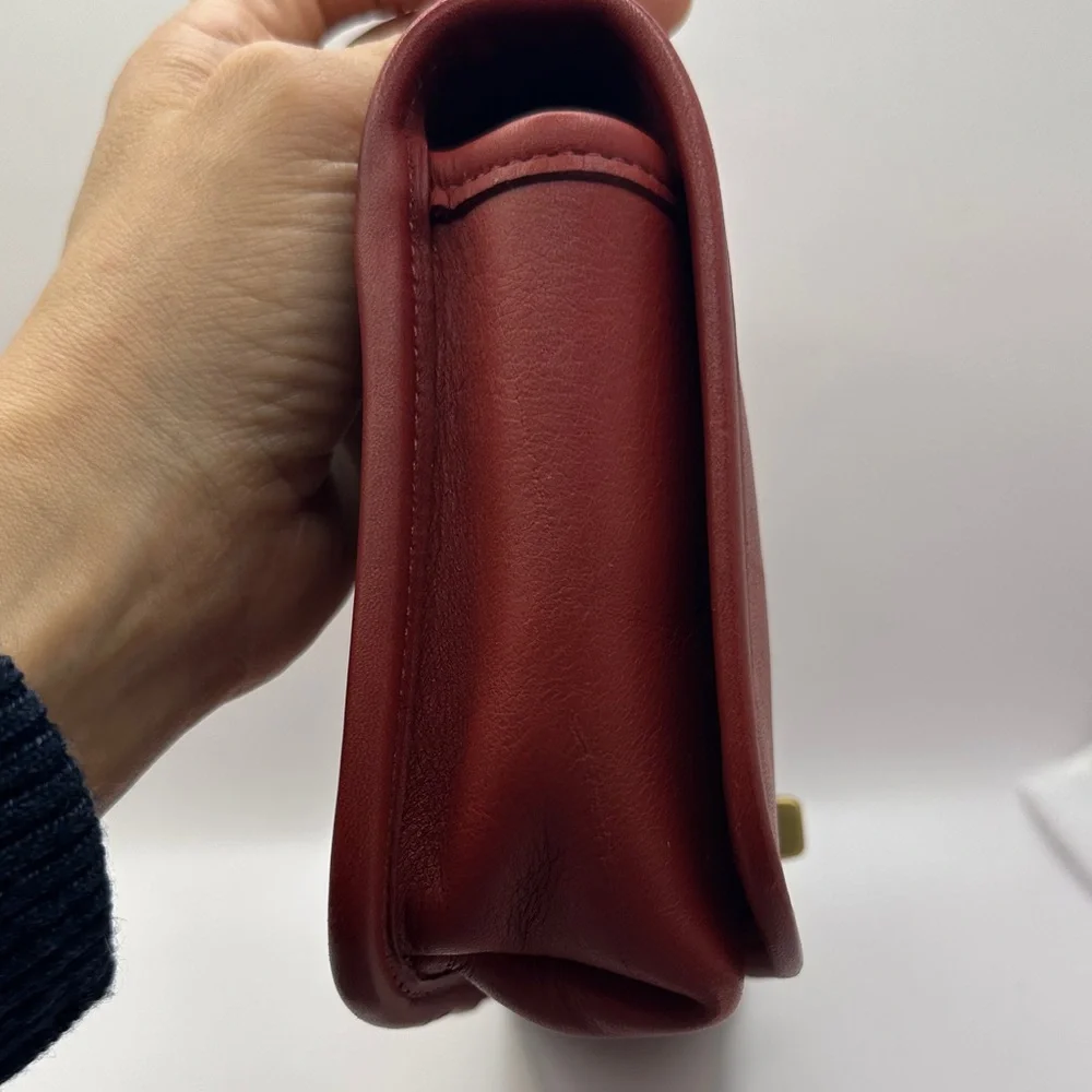 Coach Casino Leather Crossbody Bag, Red 9924 - Picture 5 of 12